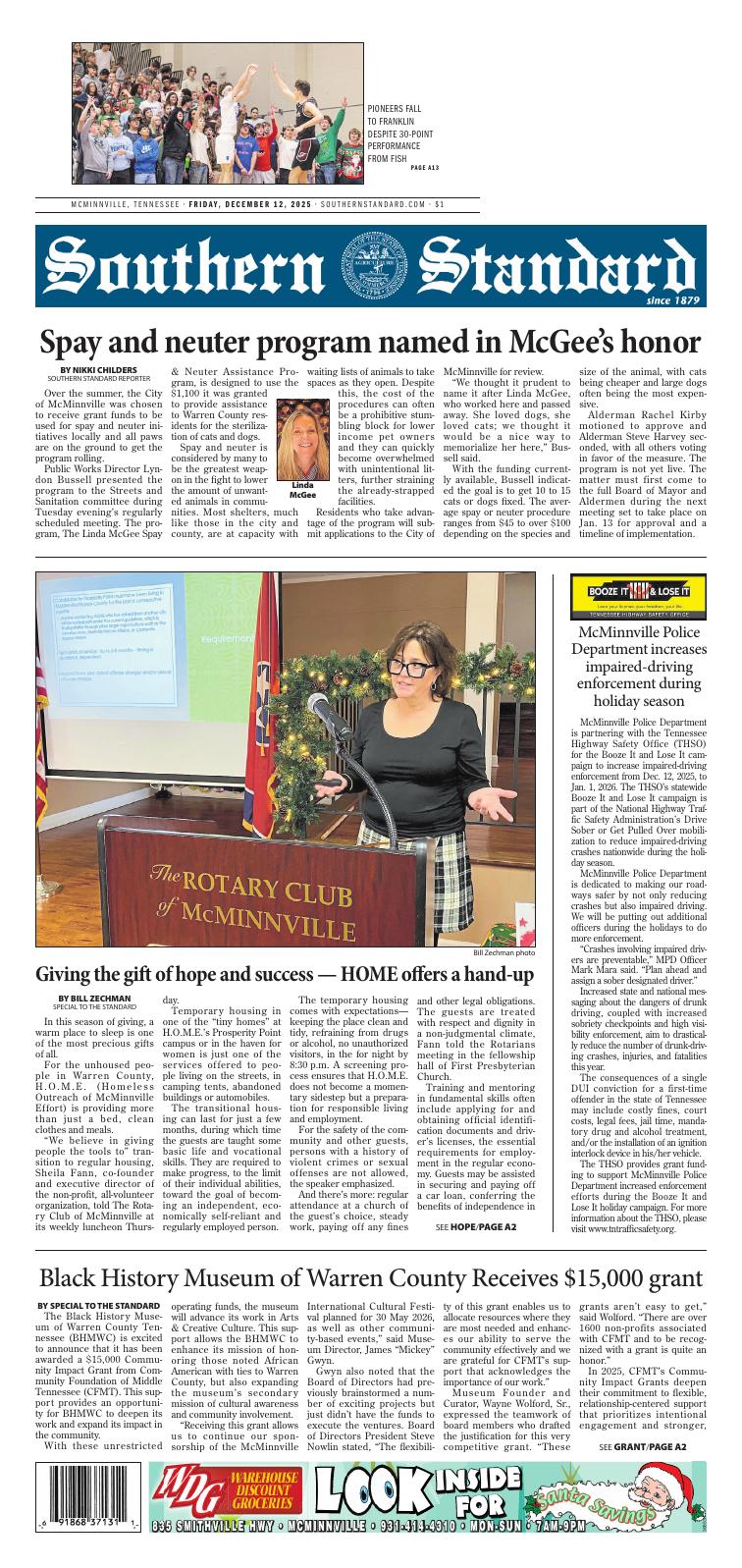 Page A1 | Southern Standard | herald-citizen.com, image size:756x1597