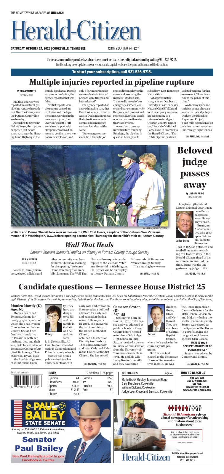 Page A01 | e-Edition | herald-citizen.com