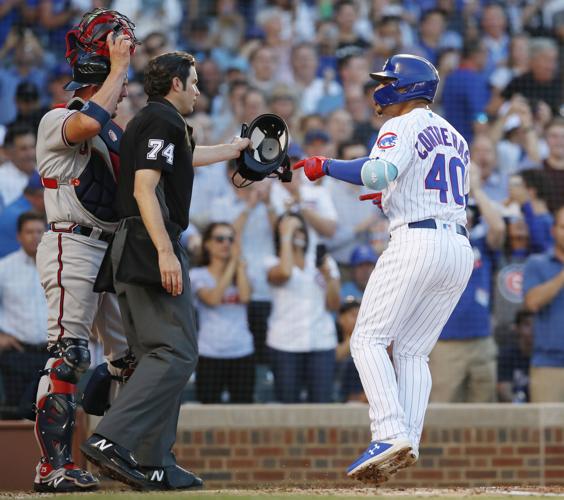 Cubs' Albert Almora, Jr. overcome with emotion after foul ball