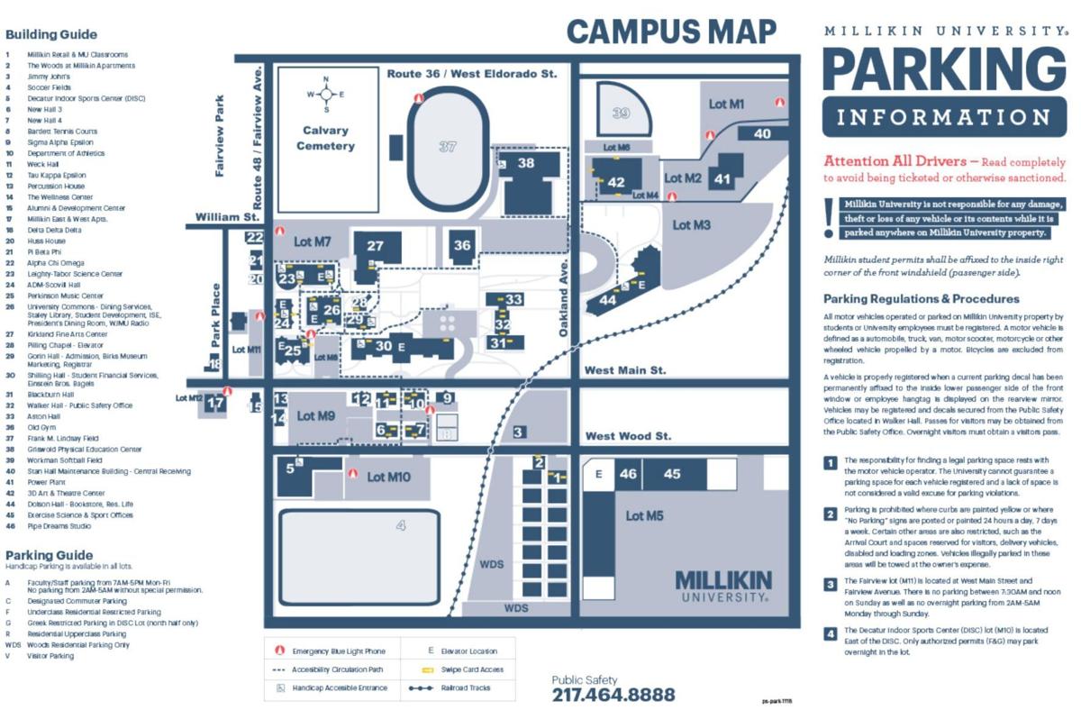 Millikin campus map
