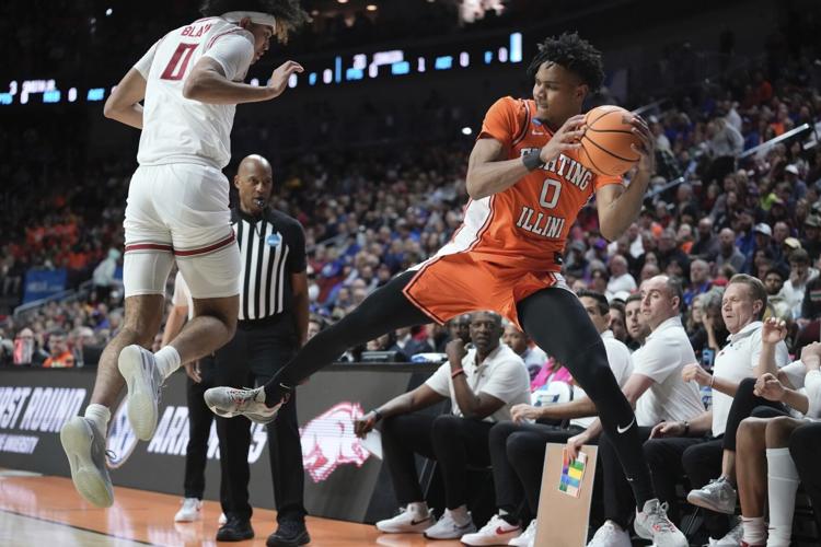 NCAA Illinois Arkansas Basketball