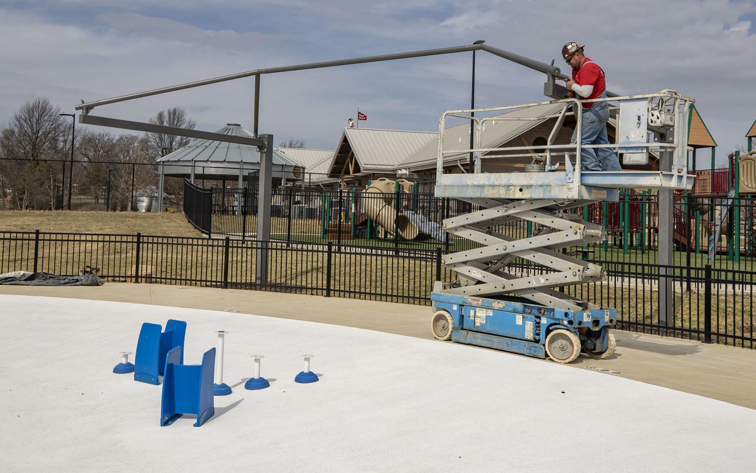 Photos Construction of Decatur's Splash Cove Water Park