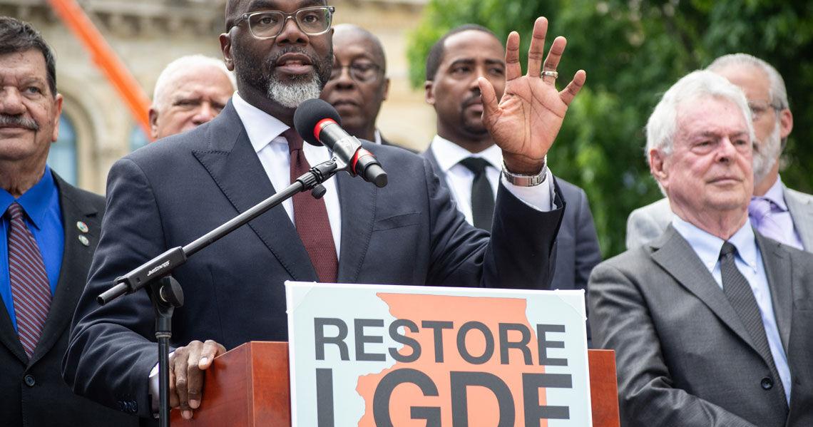 Chicago Mayor Brandon Johnson, other leaders press lawmakers for more funding