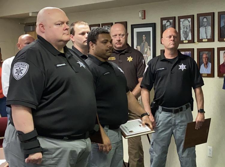 Watch now Macon County jail officers receive award after saving inmate