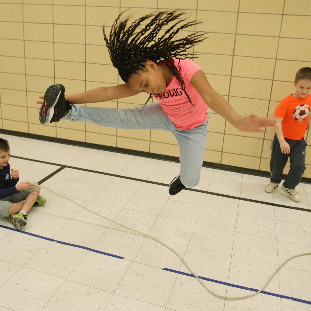 Garfield S Spring Jump Rope For Heart Gets Off The Ground