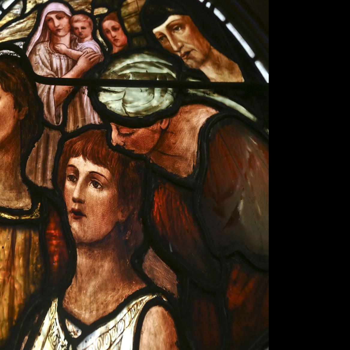 Vandalized St John S Episcopal Church Stained Glass Window Will