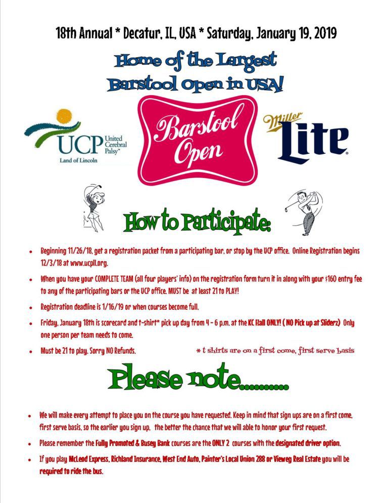 Barstool Open General Events