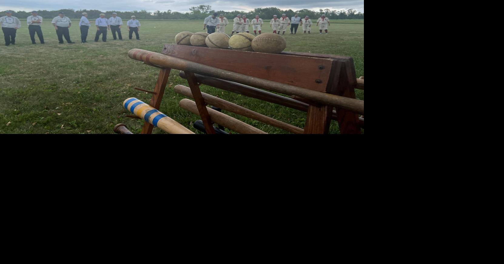 Vintage base ball players take to their bases in Decatur
