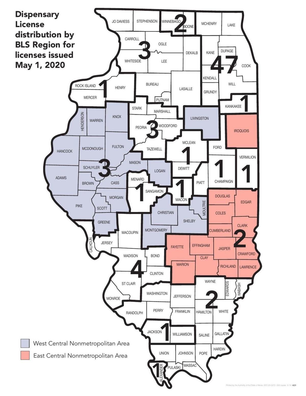 Where to buy recreational cannabis in Central Illinois? Some cities are