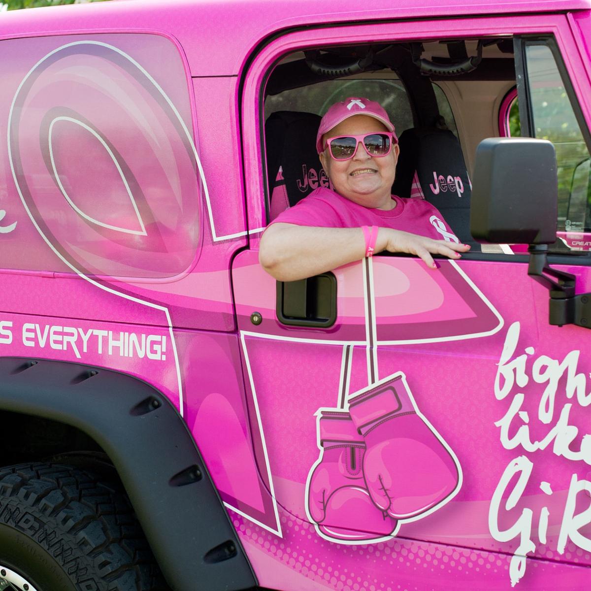 pink power jeep