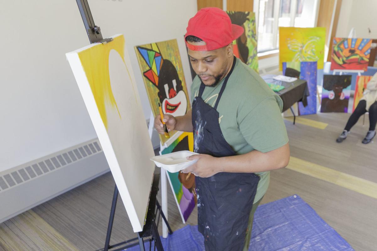 Decatur Native Antonio Burton Demonstrates His Art At Millikin For