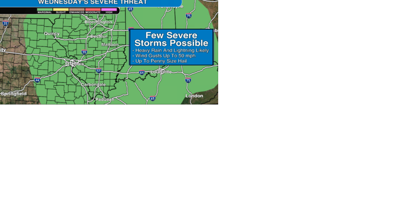 Watch now: Rain likely in central and southern Illinois Wednesday with a small chance of severe storms - Vimarsana News