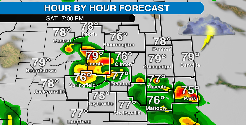 Stormy Saturday and Sunday in central Illinois with severe weather possible. Full details here