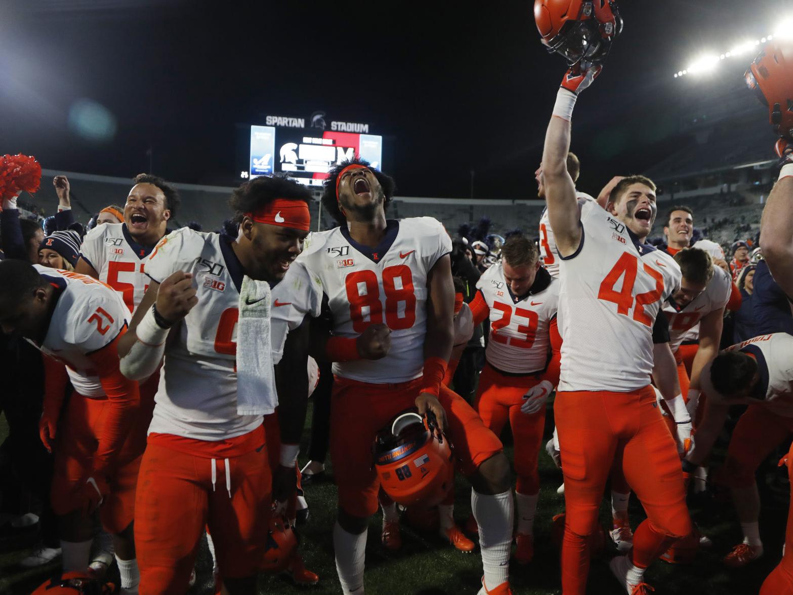 Illinois Clinches Bowl Berth Records Largest Comeback In Program