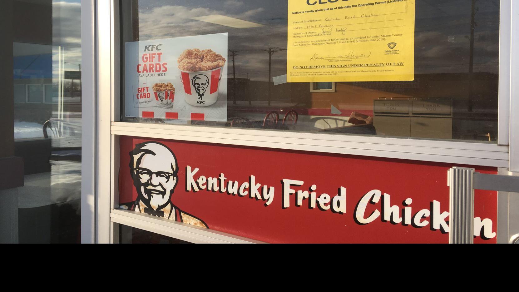 Decatur Kfc Closed By Macon County Health Department Local Herald Review Com