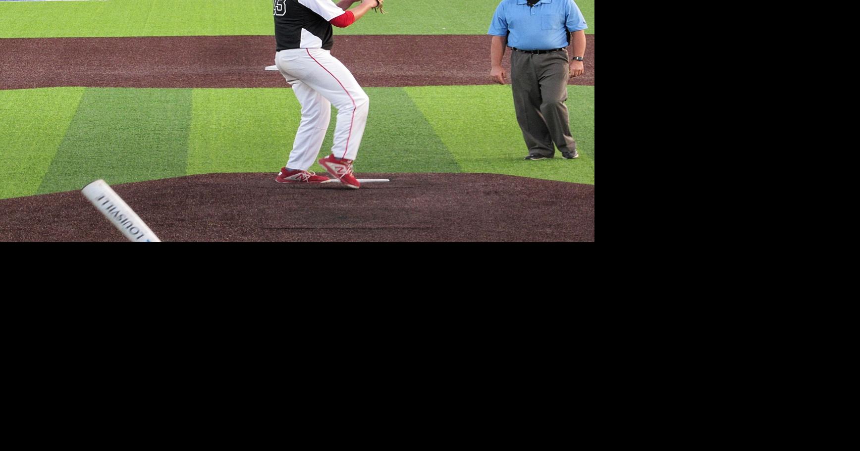 WarrensburgLatham's Brayden Closs is an imposing figure on the mound