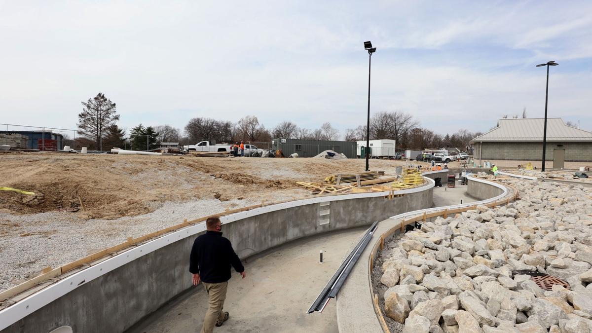 Photos Construction of Decatur's Splash Cove Water Park