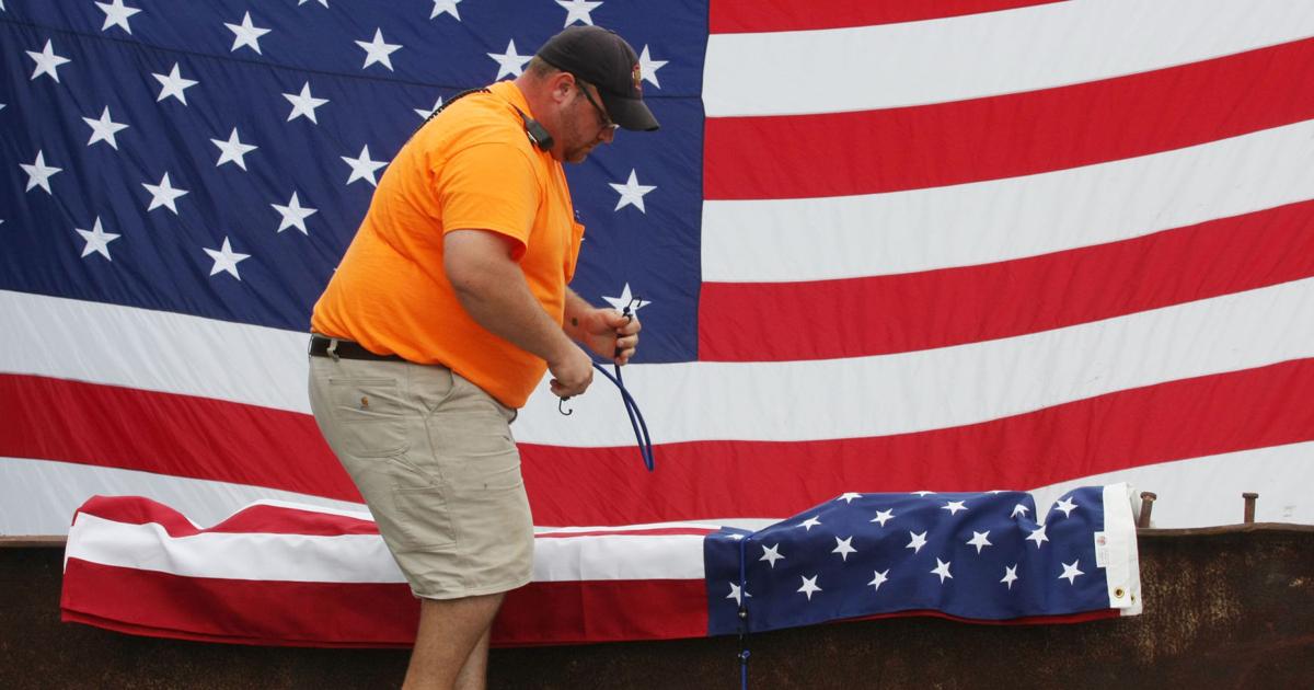 Salvaged Twin Towers beam makes journey to Decatur 9/11 memorial