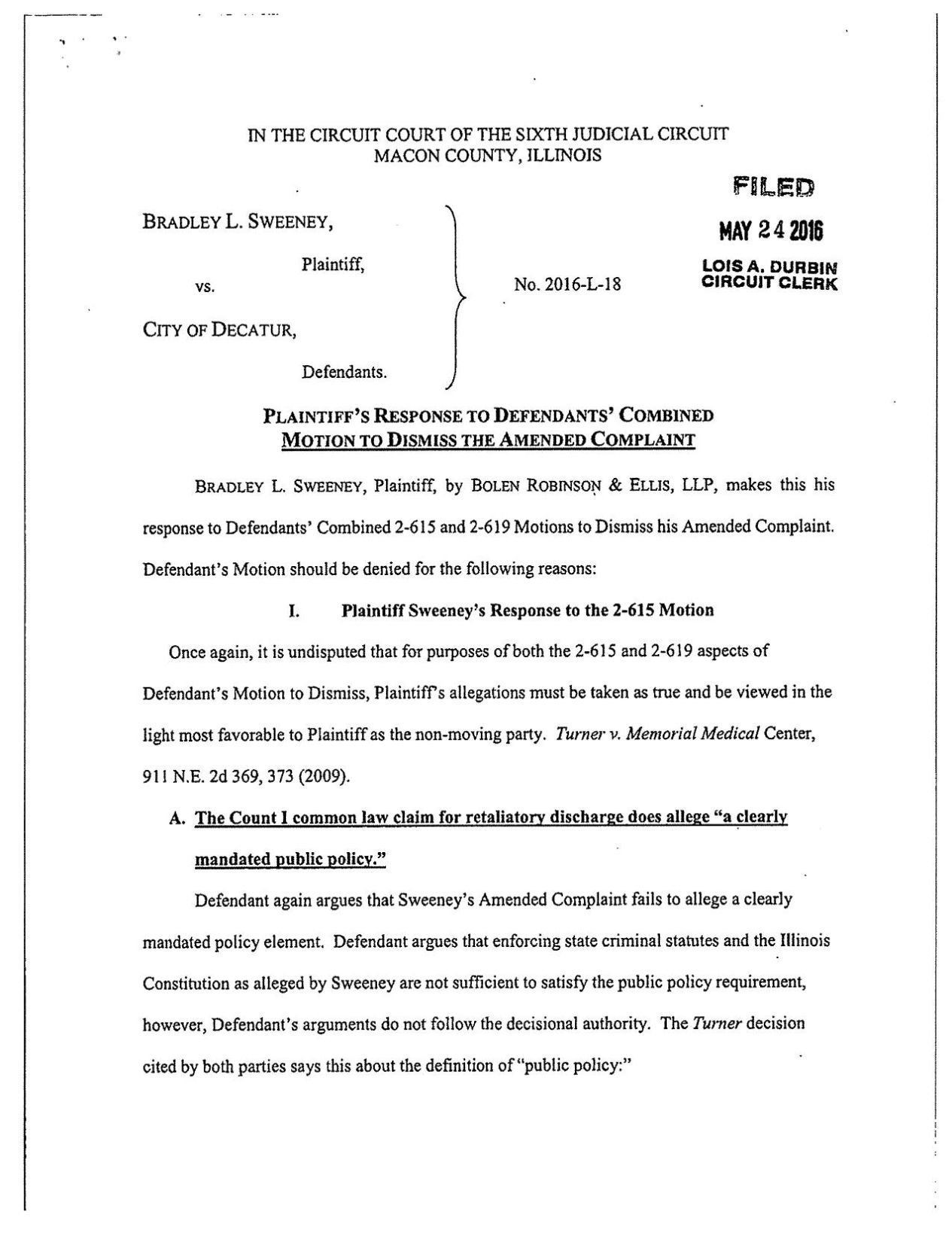 motion to dismiss wrong first plaintiff florida