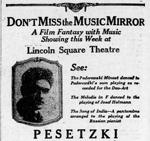 Russian pianist Pesetzki