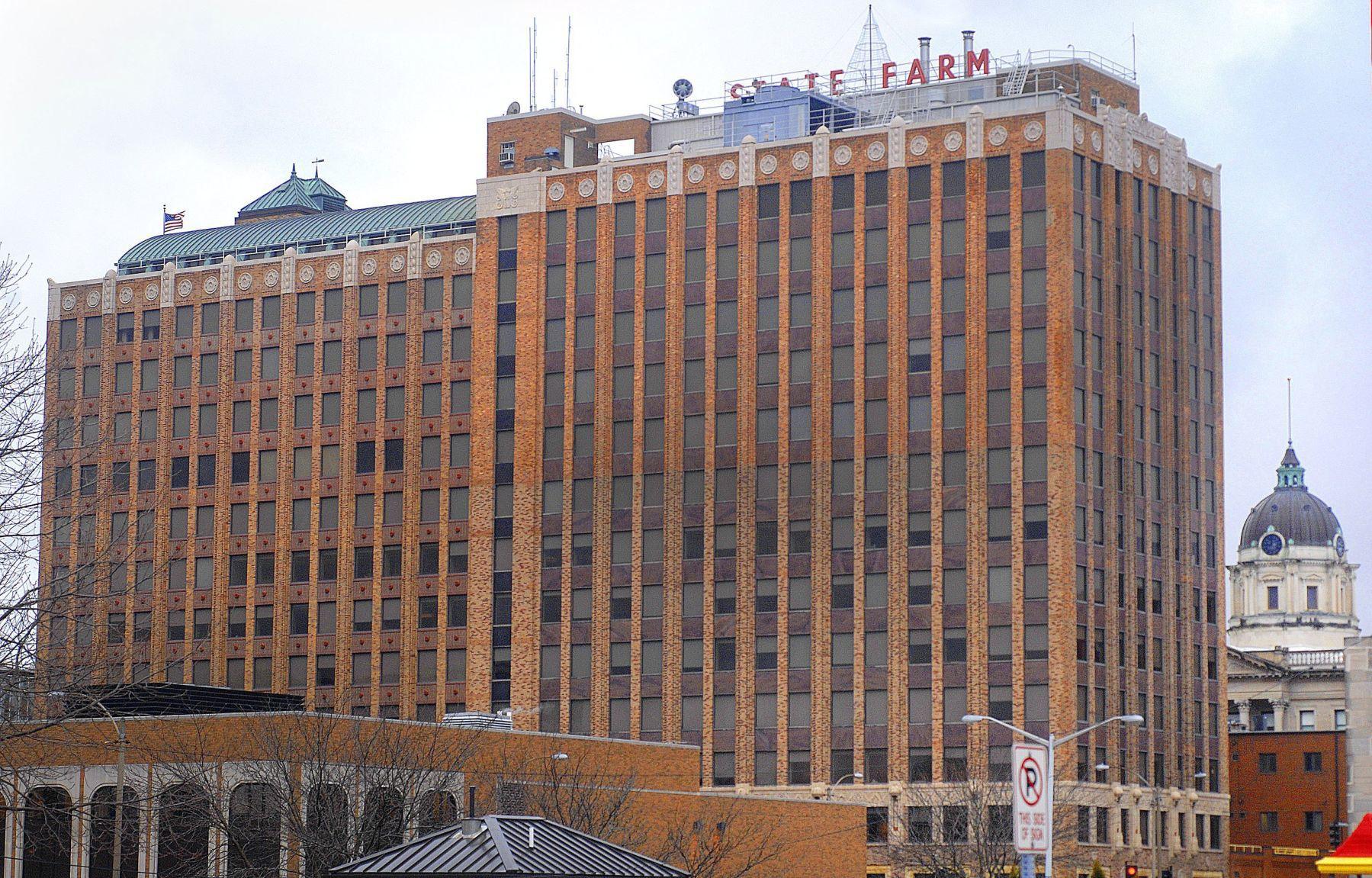 Photos State Farm building in downtown Bloomington