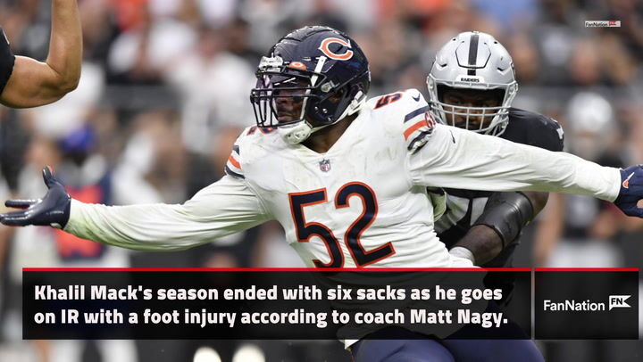 Khalil Mack's 2021 NFL season is over: Chicago Bears put him on IR