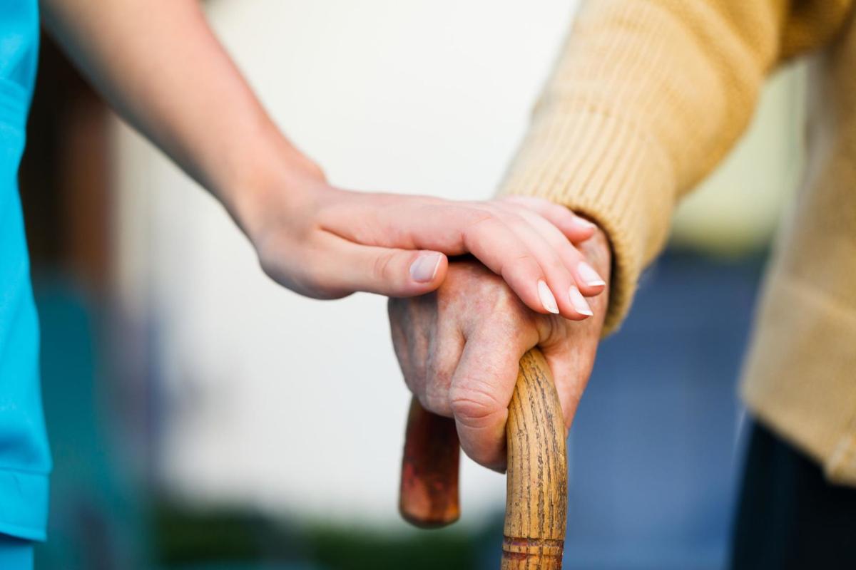Holding hands