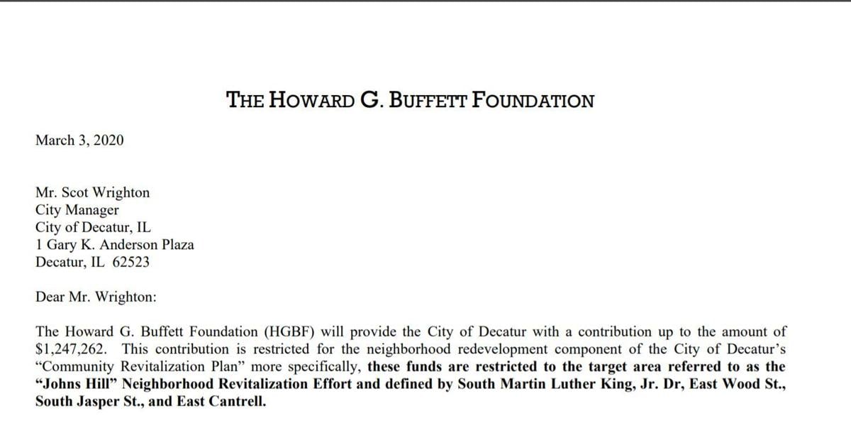 Howard Buffett memo