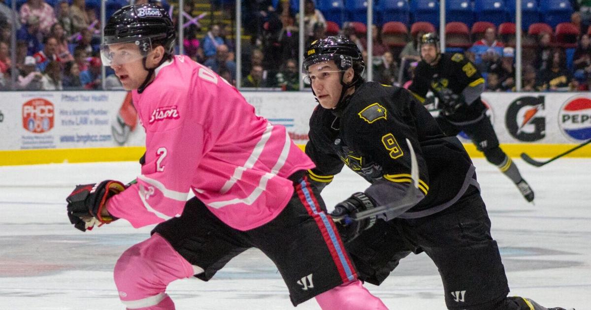 Photos: Bison brighten Grossinger Motors Arena with first Pink in the Rink