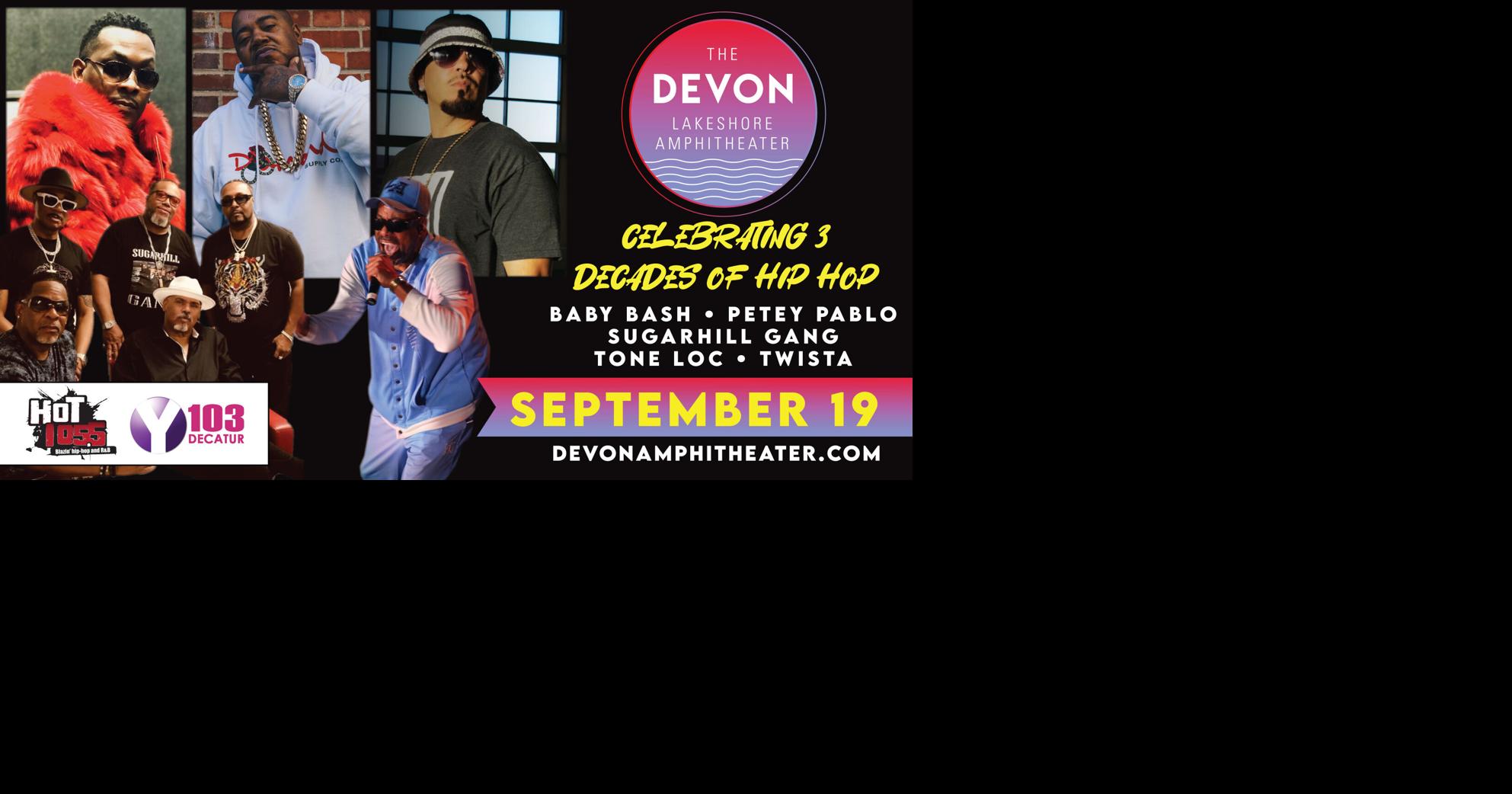 Four Hip Hop artists scheduled for one Devon show