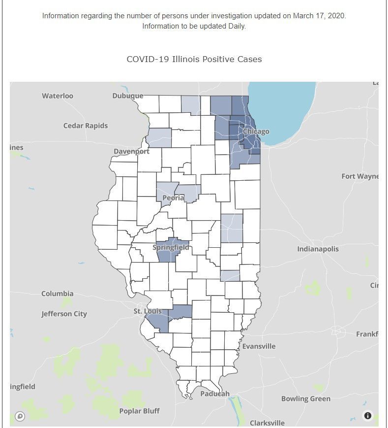 map of il counties with covid Video Biden Wins Illinois Primary Trump Officially Secures Gop map of il counties with covid