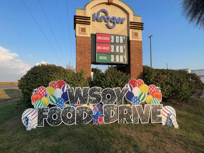 2025 WSOY Community Food Drive sign