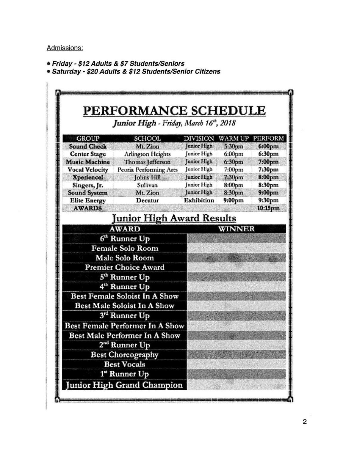 24 show choir groups set to compete at Kirkland this weekend Local