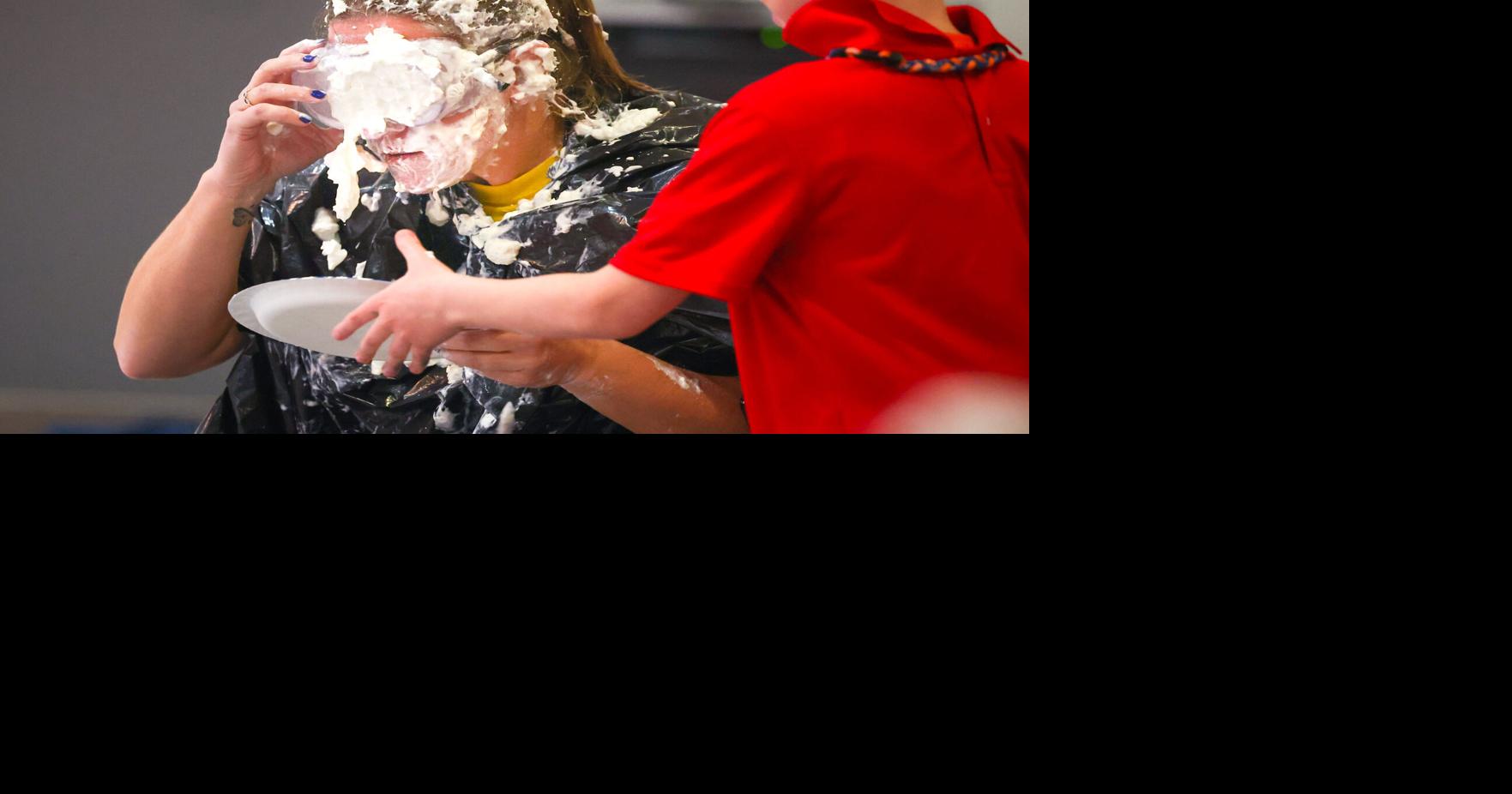 Unity Christian teachers take pies in the face