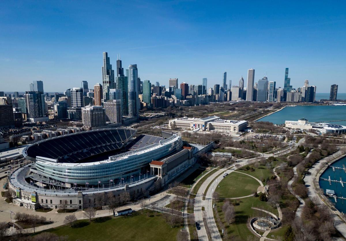 Soldier Field on March 11, 2024. The Bears have proposed building a domed stadium nearby.