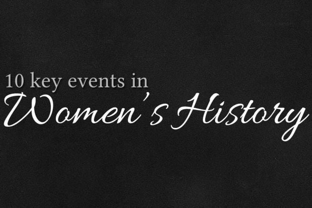 10 Key Events in Women's History