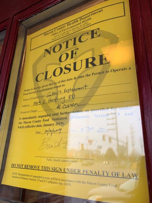 Notice of Closure