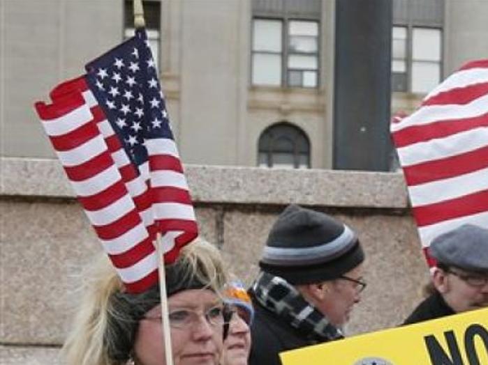 Anti Islamic Protesters Shout At Muslims At Oklahoma Capitol