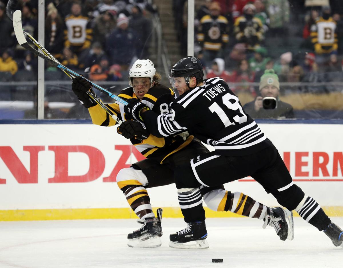 Pastrnak Bruins Beat Blackhawks 4 2 In Winter Classic Herald