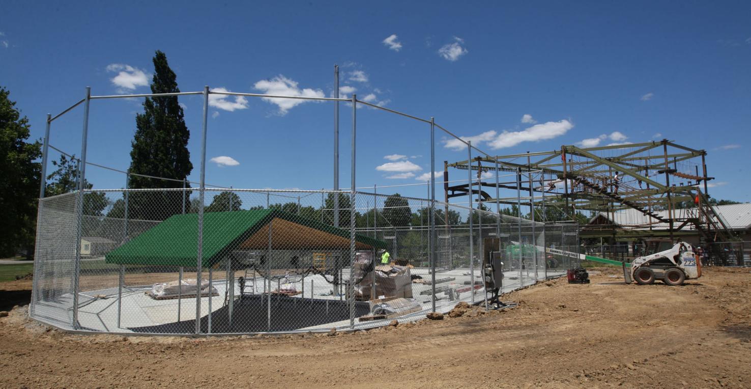 Batting cages, ball field near completion