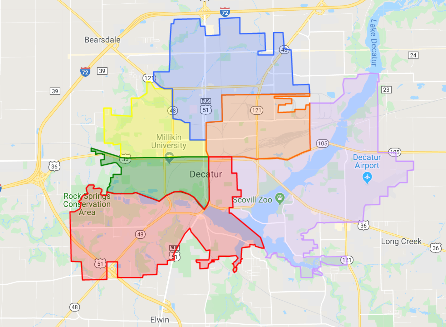 Illinois School District Map UPDATE: Decatur school district takes down boundary map after 