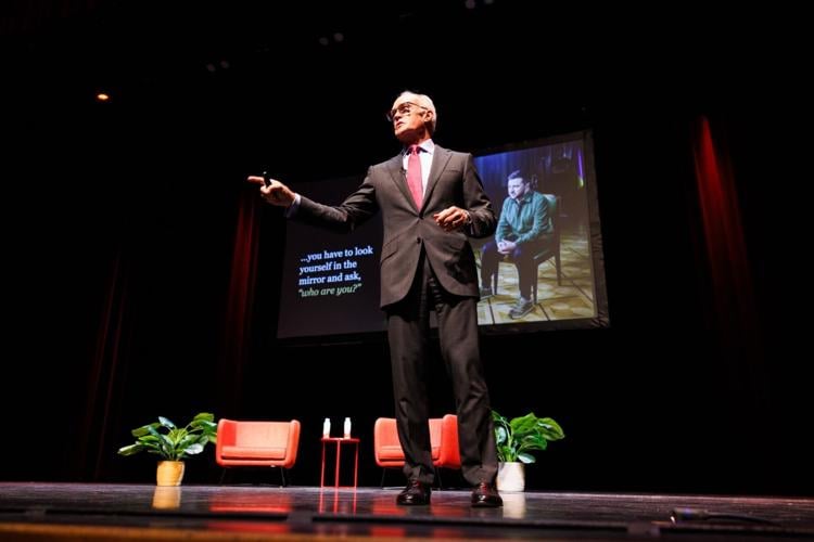 The value of empathy: Journalist Scott Pelley tells stories of heroism during ISU Presidential Speaker Series