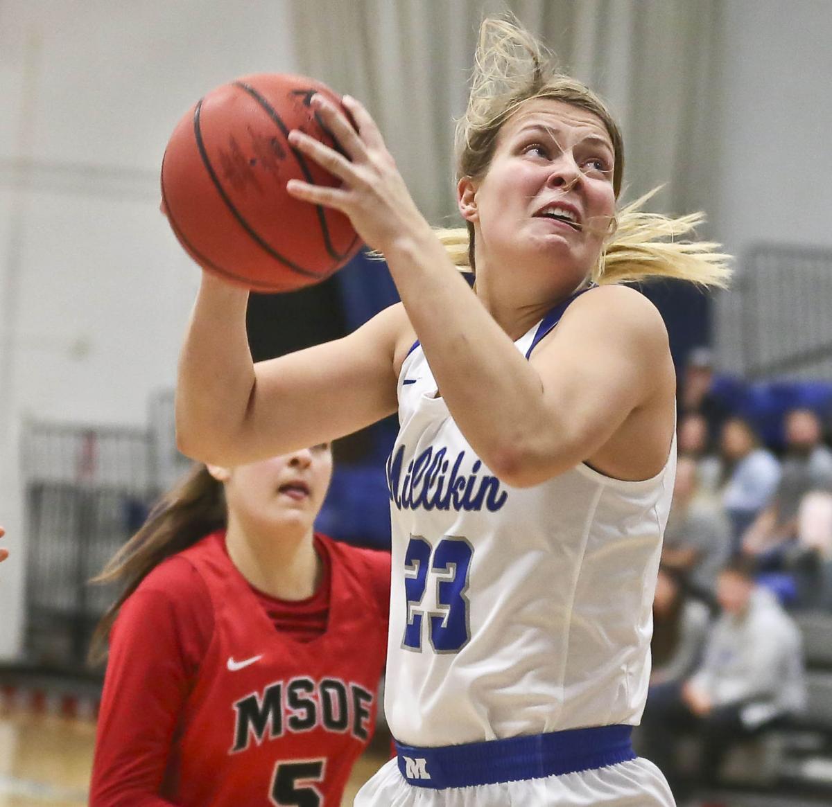 Jordan Hildebrand Leads Millikin Women S Basketball Home Win