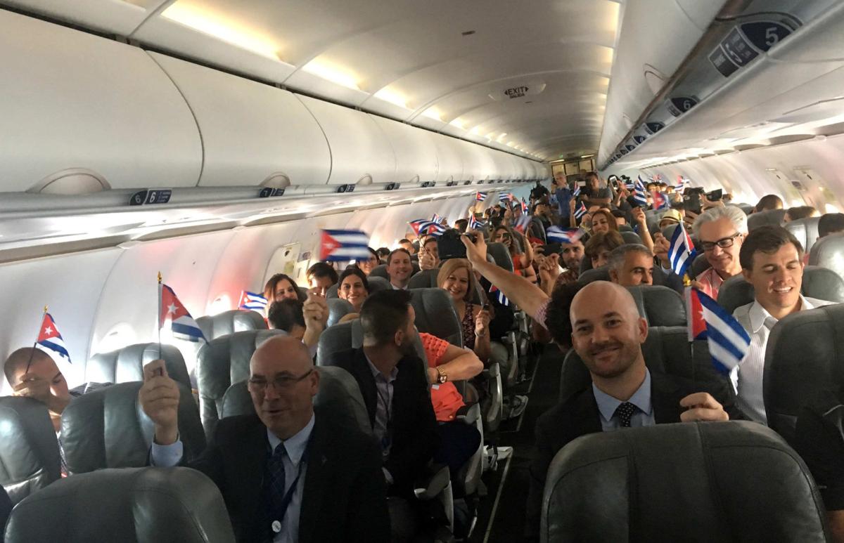 Photos First USCuba commercial flight in more than 50 years has landed World