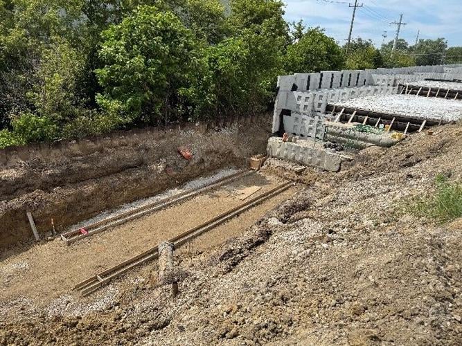 Brush College overpass construction