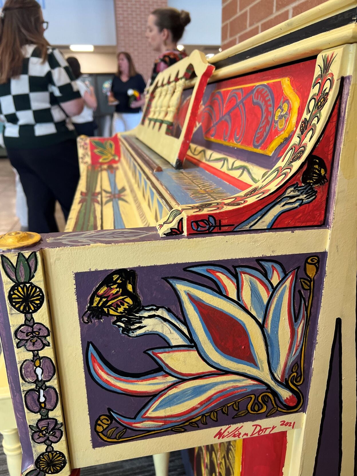 painted piano