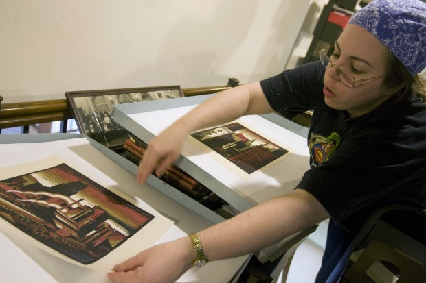 Photo Archiving Drawings Archivist discovering rare items in storage at Vespasian Warner Public ...
