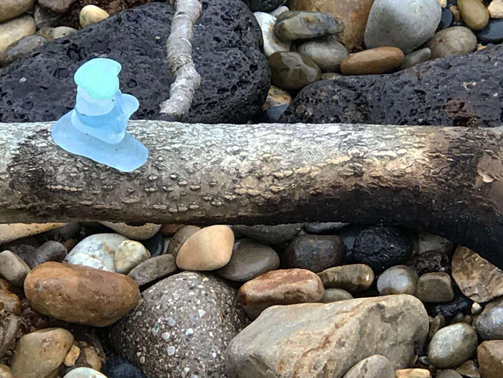 Gifts from the waves: Beachcombers collect half-century old sea glass,  fossils