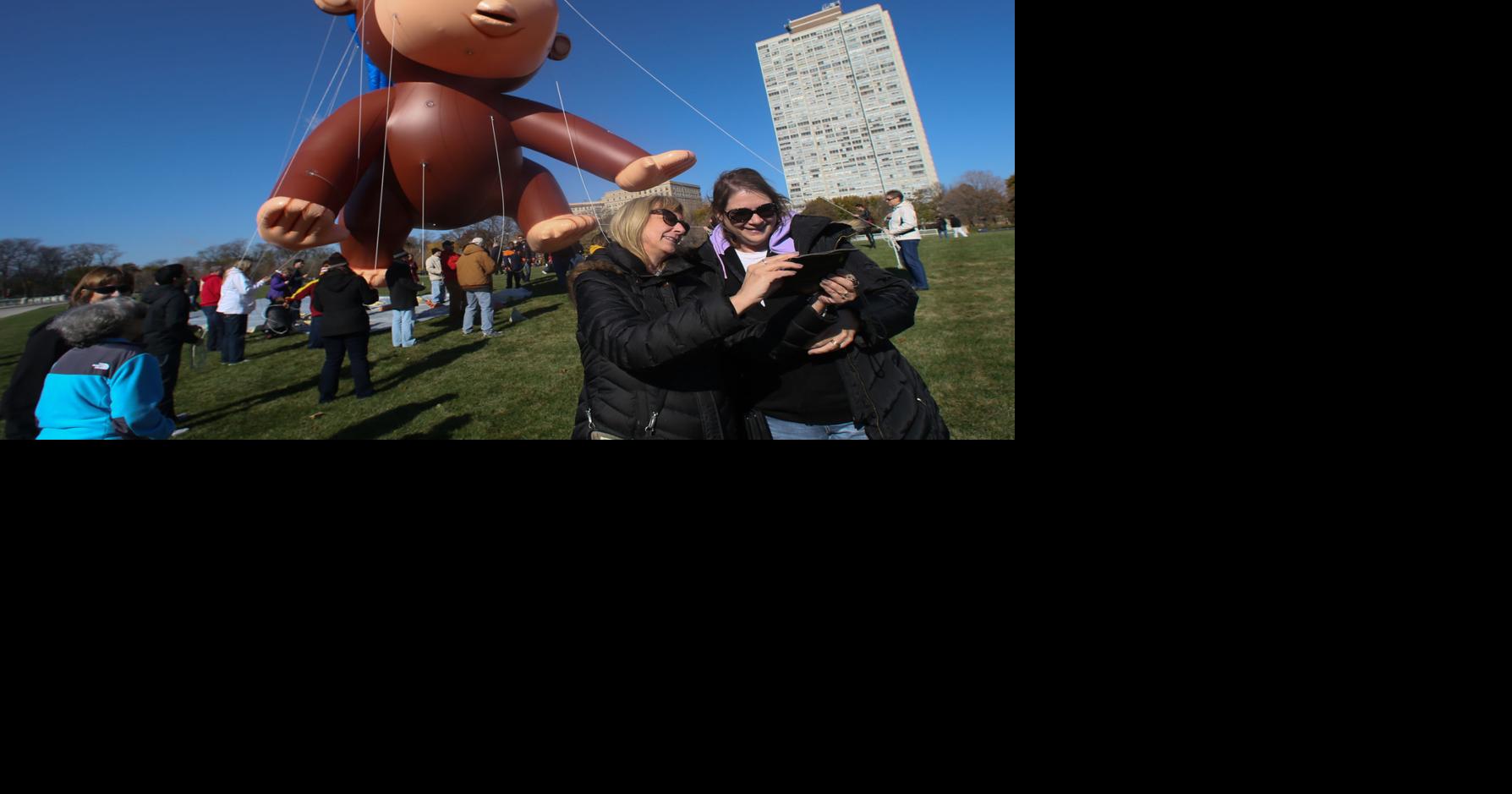 Learning the ropes: Balloon handlers train for Thanksgiving Day parade