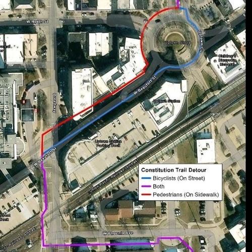 Parkinson Street Parking Lot To Close, Trail Closure and Detour
